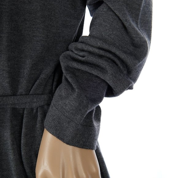 Eileen Fisher Belted Gray Open Cardigan Tencel Cotton Silk Women's Medium - Picture 7 of 11